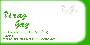 virag gay business card